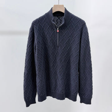 KITON キャッシュミア 3D ニット 半ジップ 2XL 156800442
