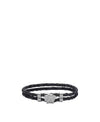 Versace Medusa Braid Leather Bracelet with Leather Knot 156800633 [P]
