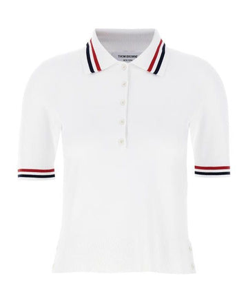 THOM BROWNE ジャージー スティッチ 半袖 ポロシャツ 156801184