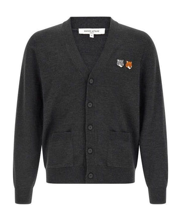 MAISON KITSUNE Doppelte Fuchs-Kopf Regulierer Cardigan 156801278