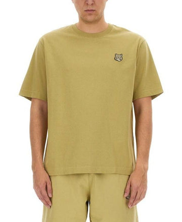 MAISON KITSUNE ボールドフォックスヘッドパッチオーバーサイズTシャツ 156801315