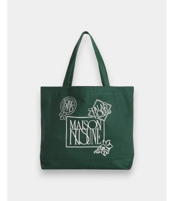 MAISON KITSUNE アートヌーボー スタンプ トートバッグ 156801656