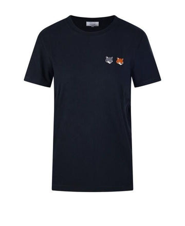 MAISON KITSUNE Doppel Fox Kopf Regulärer T-Shirt 156801700