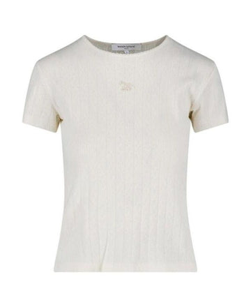 MAISON KITSUNE Baby Fox Pointelle T-Shirt 156801705