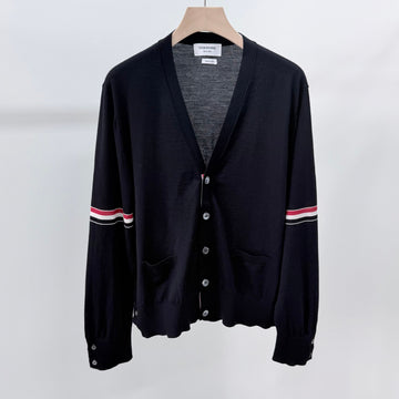 THOM BROWNE Merinowoll-Cardigan in Navy Größe 5 156801761