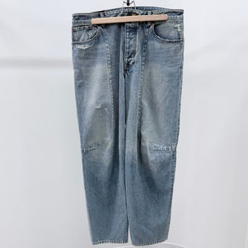 BALENCIAGA Biker-Denim-Hose mit Waschung 32 156801889