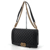 CHANEL Caviar Gold Boy Bag New Medium Shoulder Bag 156803088 [P]