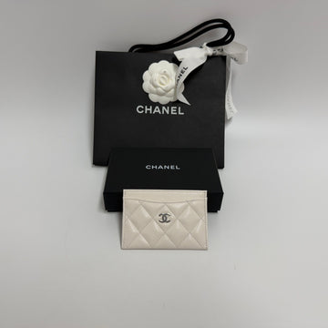 CHANEL クラシックカードホルダー ホワイト金具 AP0213 156803405