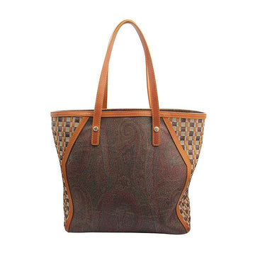 ETRO ウィービングディテールペイズリーショッパーバッグ 156804135