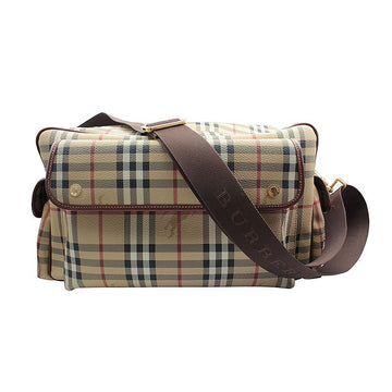 BURBERRY ベージュ チェック カメラ ビッグ クロスバッグ 156808242