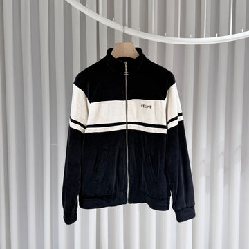 Celine Velvet Track Suit Jersey Zip Jacket 156813596