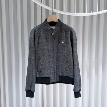 Celine Logo Triomphe Wool Twill Harrington Blouson Jacket 156813625