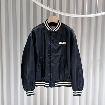 CELINE (S+グレード/48) / ナイロンテディボンバージャケット ブラック 156813657