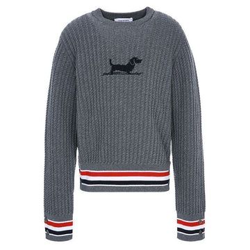 Thom Browne Merino Wool Knit with Three Stripes 4A 49980794