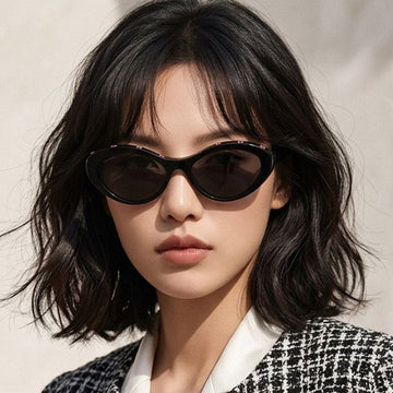CHANEL Sunglasses CH5416 1711/S4 Luxury Oval Lettering Cat Eye Acetate 73892702
