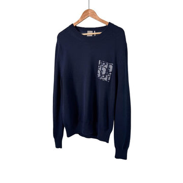DIOR Oblique Pocket Jersey Strickpullover Herren Navy Blau XL 26ss 156825922