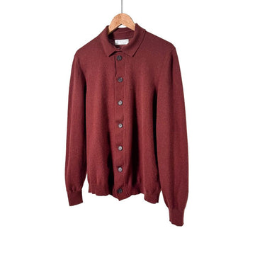 Brunello Cucinelli Cashmere Knit Cardigan Burgundy 50 156825928
