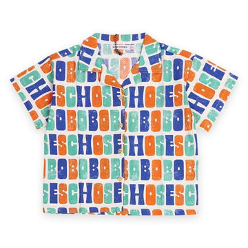 BOBO CHOSES キッズ マルチカラー ウ woven 半袖シャツ (マルチ) B125AC128 199 138611477