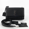 SAINT LAURENT Schwarze Monogramm Sunset Medium Schultertasche 449453 156826315 [P]