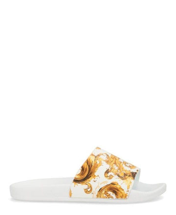 VERSACE Bedruckte Gummi-Sandalen 156800519