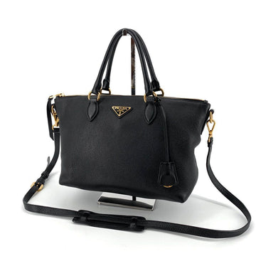 PRADA Tote- und Schultertasche mit Dreieck-Logo 156826449