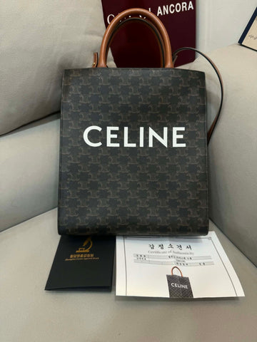 CELINE バーチカルカバススモールトートバッグ 156826641