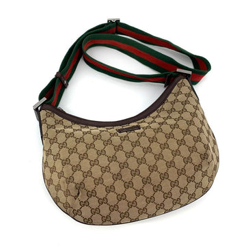 Gucci GG Logo Three-Stripe Crescent Crossbody Bag 181092 156826667