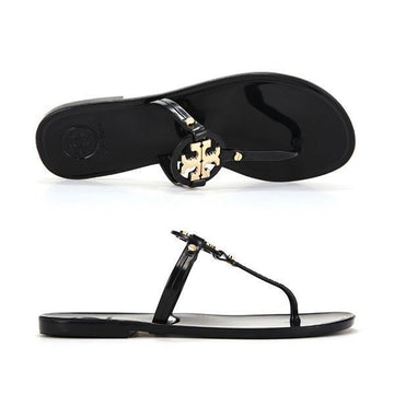 TORY BURCH ミラー ミニ ジェリートング ブラック レディースサンダル 51148678 001 129128142