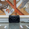 CHANEL ハンドルミニフラップバッグ ブラック ゴールド AS5032 156826909 [P]