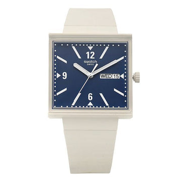 SWATCH Uhr BIOCERAMIC WHAT IF BEIGE mit Urethanband 87208519