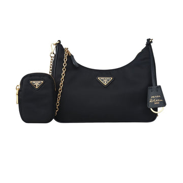 PRADA Reedition Saffiano Trimmed Re-Nylon Crossbody Bag 37256Y 156827361
