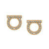 SALVATORE FERRAGAMO Gancini Stud Kristall Ohrringe 76-0123 0696576 43752361 [P]