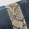 LOUIS VUITTON Kapuzen MM Python Schwarz N94566 156827414 [P]