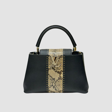 Louis Vuitton Capucines MM Python Black N94566 156827414