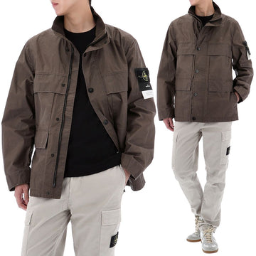 STONE ISLAND ワッペンパッチ ワックスピグメントジャケット L1S154100024 S0290 V007C 156827444