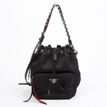 PRADA Duett Bucket Nylon Tote Schultertasche 156513139