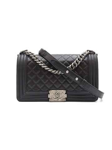 CHANEL ボーイバッグ ミディアム レザー 20番台 状態 A+ 156827913