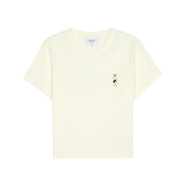 MAISON KITSUNE Dressed Fox Damen T-Shirt mit kurzen Ärmeln 156827945