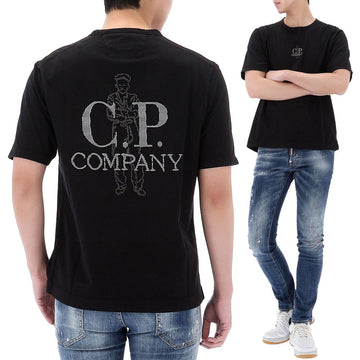 CP COMPANY Sticklogo T-Shirt kurzärmelig 20CMTS215A 999 156827947