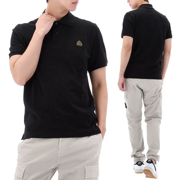 Moose Knuckles 26SS EVERETT Gold Logo Polo Short Sleeve T-Shirt M34MT712G 292 156828013