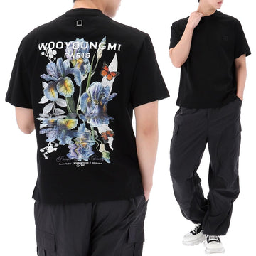 WOOYOUNGMI フラワーバックロゴ半袖Tシャツ 156828023