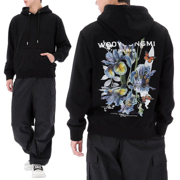 Wooyoungmi Flower Back Logo Hoodie 156828263