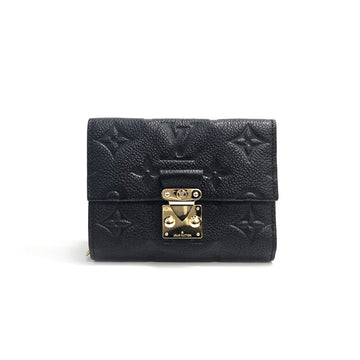 Louis Vuitton Monogram Empreinte Compact Wallet Black M80880 156830079