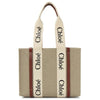 CHLOE Medium Woody Tote Bag Braun CHC22AS383I26 90U 48460830 [P]