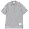 THOM BROWNE コットンワッフルリブカフポロ 156853622 [P]