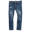DSQUARED2 26ミディアムレッドスポットウォッシュバイカージーンズ 156853762 [P]