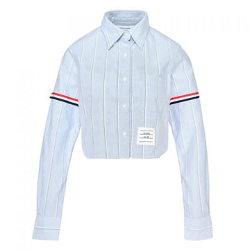 Thom Browne Oxford Cotton Armband Crop Shirt 156858253