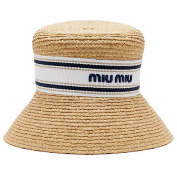 Miu Miu Woven Fabric Hat 156858571