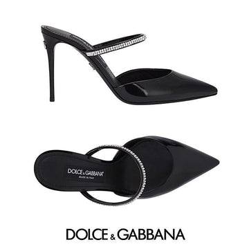 Dolce & Gabbana Women's Crystal Detail Mule Shoes CI0150AY8558S488 100% Authentic 152291160