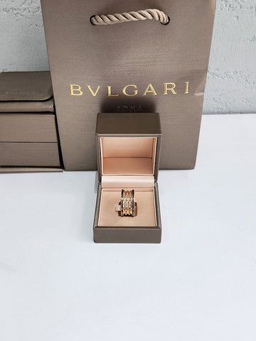 Bulgari B.zero1 Rock 4-Band 18K Ring Size 62 Exhibition Piece 357967 156861084